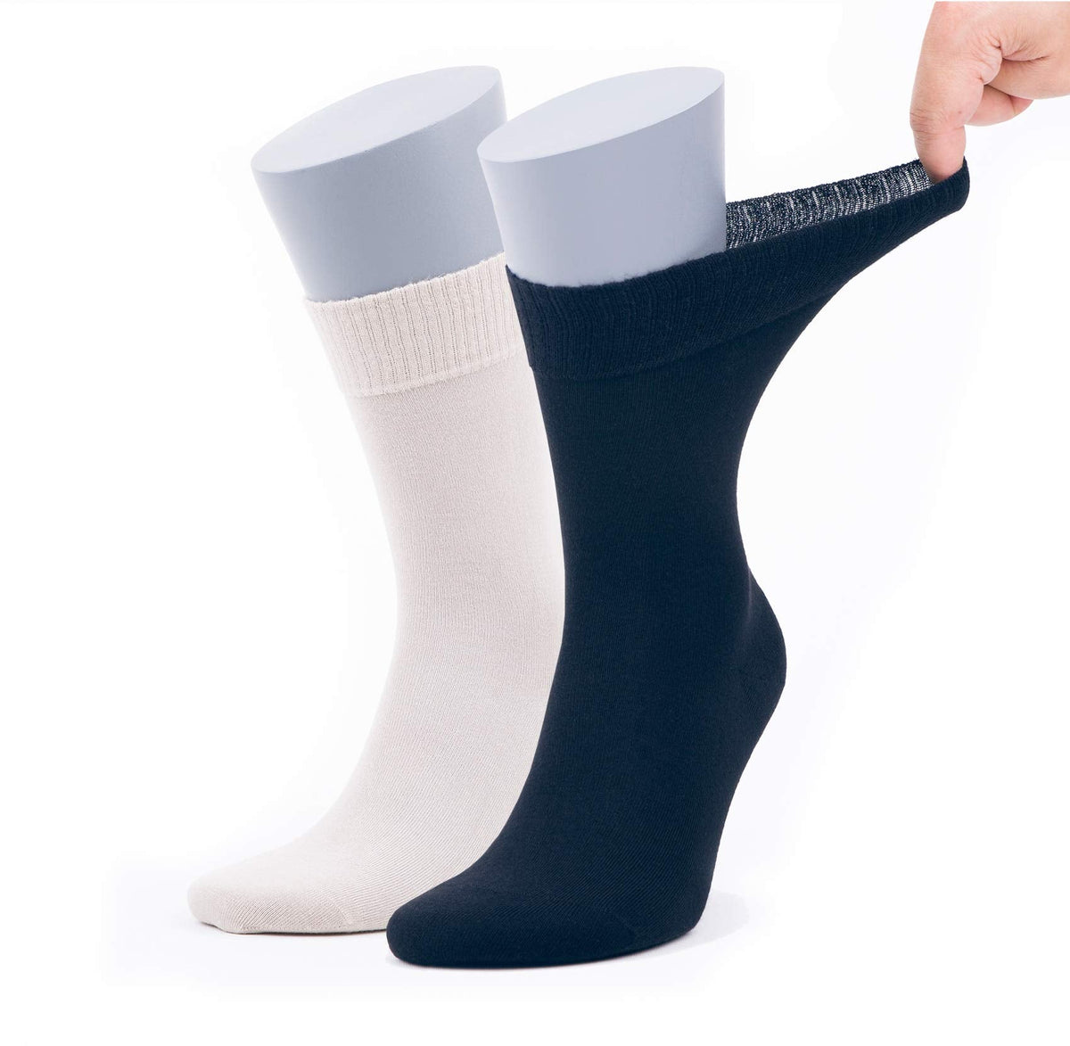 Menβs Bamboo Diabetic Socks 2-Pack - Ultra Thin β product view 5