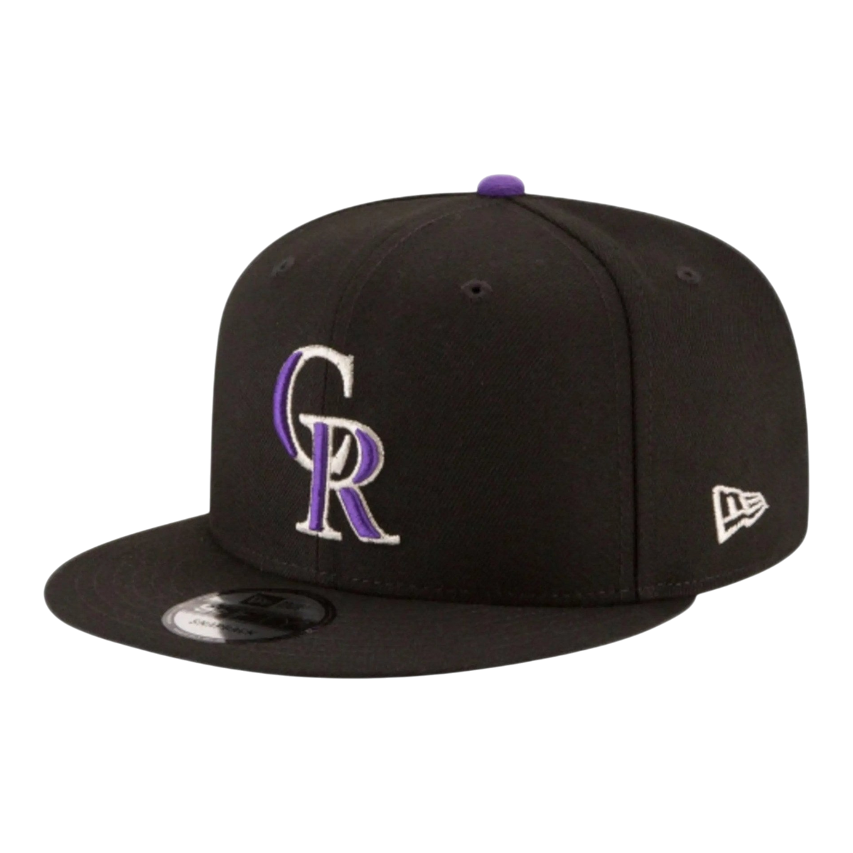 New Era 9Fifty Colorado Rockies Men Snapback Hat Black – product view 1