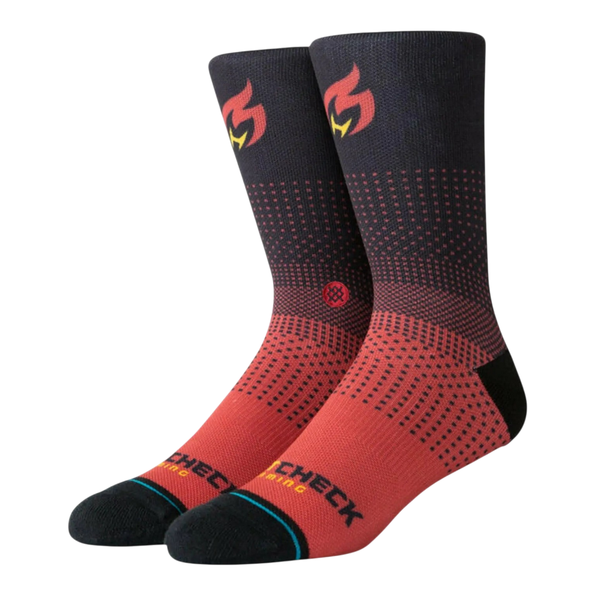 Stance NBA Miami Heat Check Gaming 2K Men's Crew Socks β Burgundy