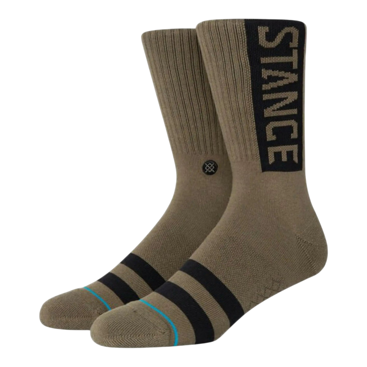 Stance UnCommon Solids Classic OG Men's Crew Socks β White/Black
