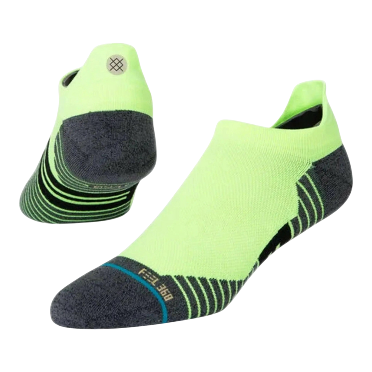 Stance Ultra Tab Running Men's Ankle Socks β Neon Green