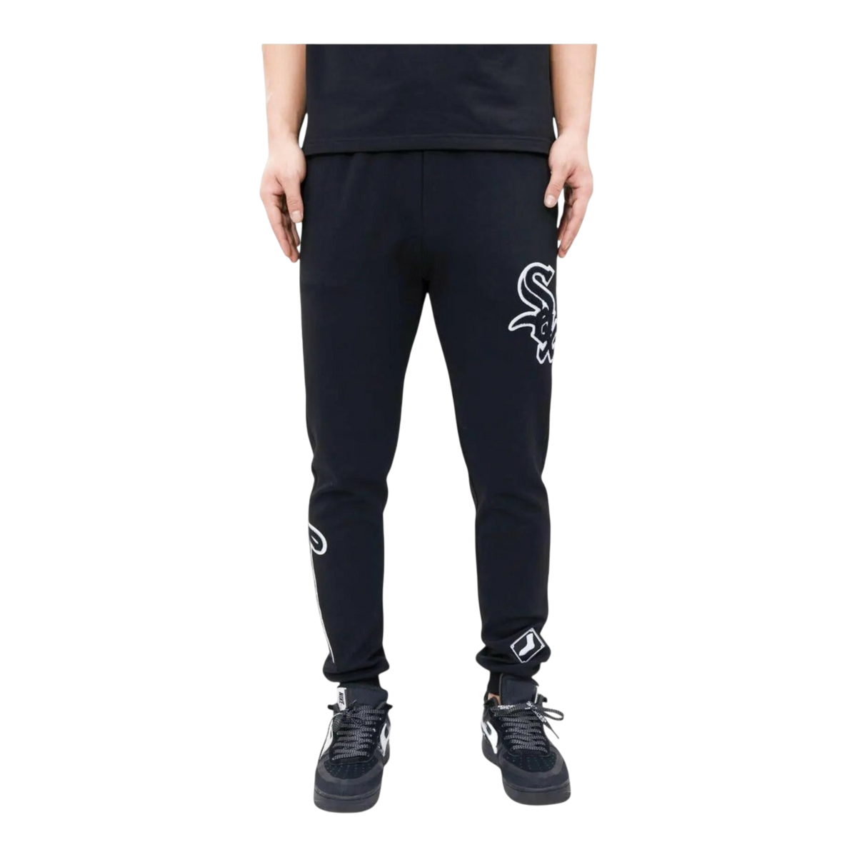 Pro Standard Chicago White Sox Logo Men's Jogger Pants — Black – product view 1