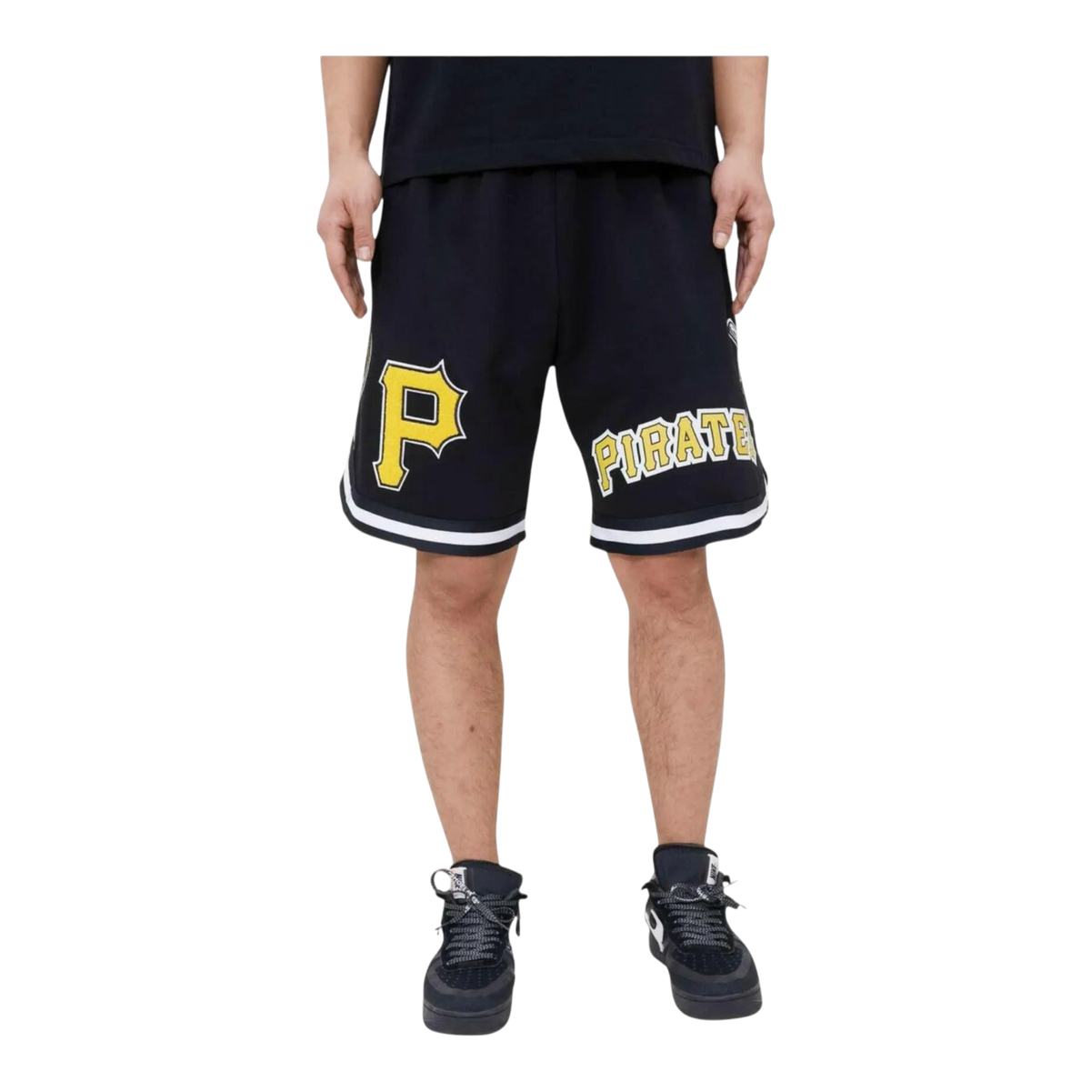 Pro Standard Pittsburgh Pirates Pro Team Jogger Men's Shorts — Black – product view 1