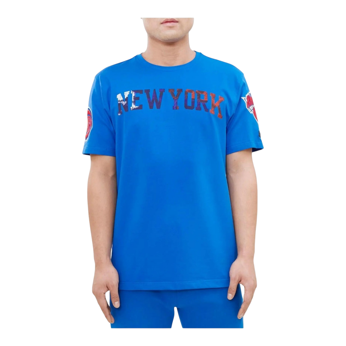 Pro Standard New York Knicks Pro Team Men's T-Shirt — Blue/Dip Dye – product view 1