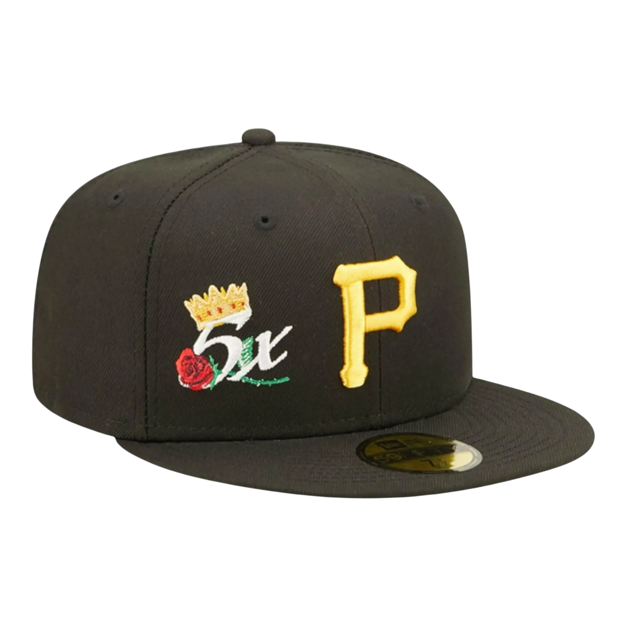 New Era Crown Champs WS 59Fifty Pittsburgh Pirates Men Fitted Hat Black