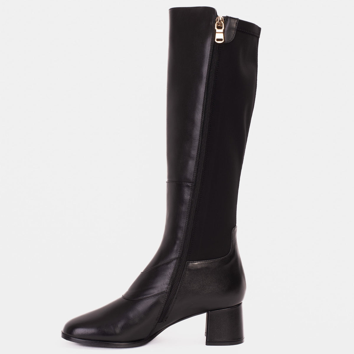 Vinci Leather The Windsor Black Leather Knee High Women Boot – product view 5