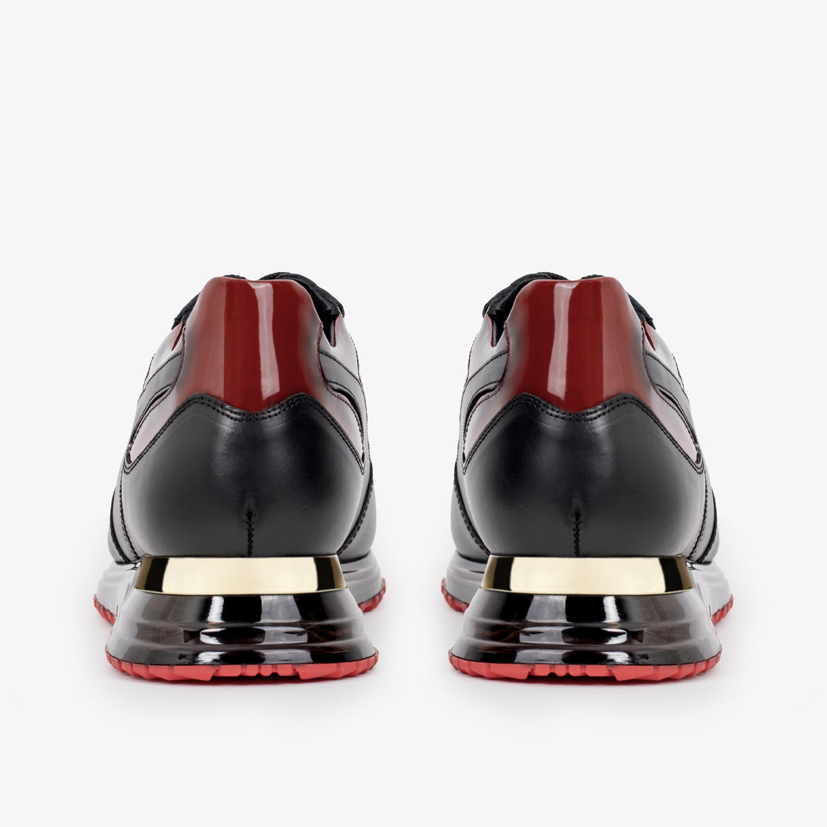 Vinci Leather The Rialto Black & Red Patent Leather Men Sneaker – product view 6