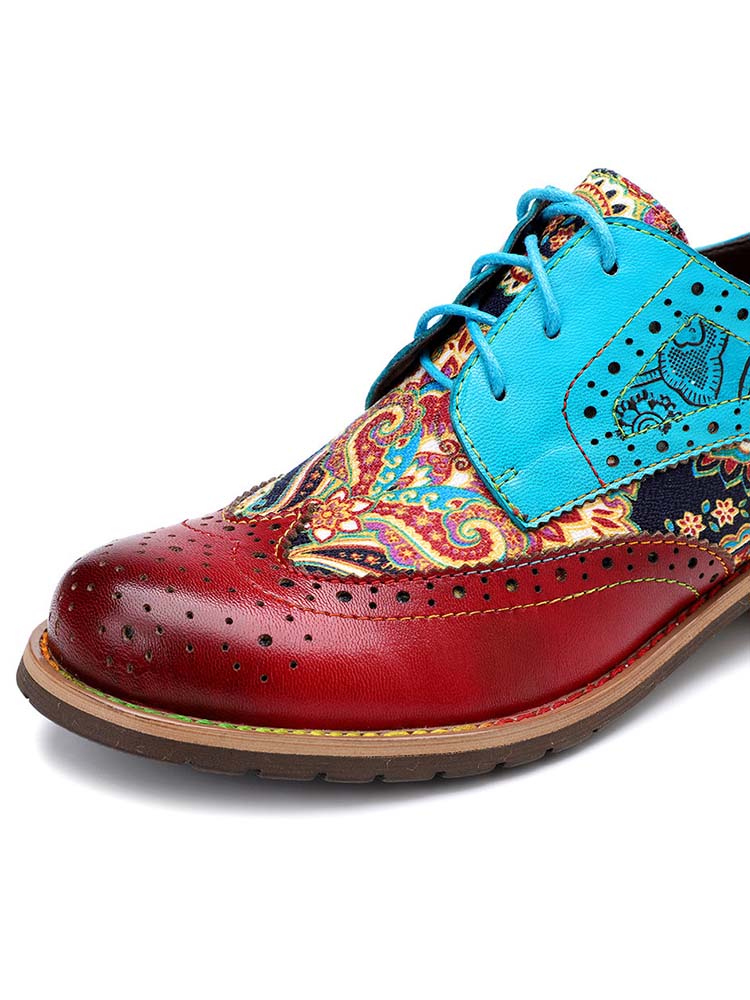 Bohemian Handmade Brogue Shoes – product view 9
