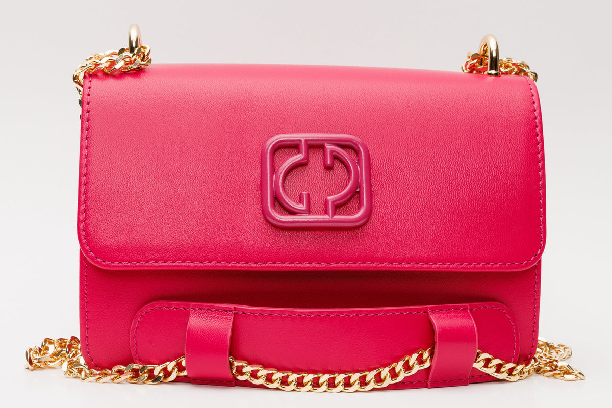 Vinci Leather The Maneadero Fuchsia Leather Handbag – product view 8