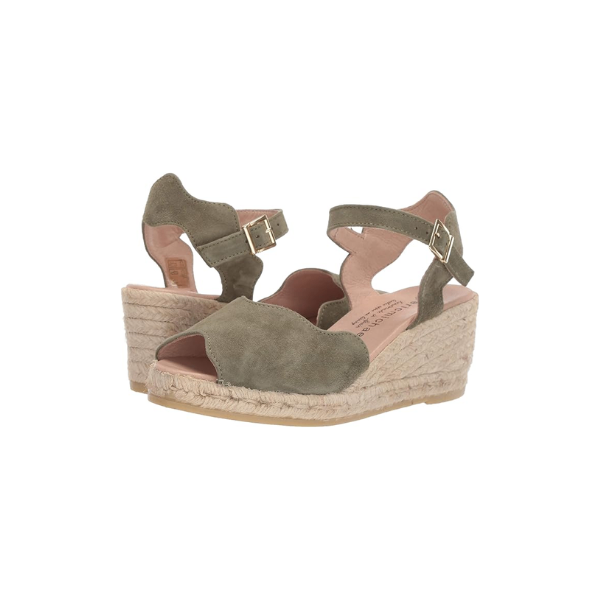 Eric Michael Lupa Suede Wedge Sandal