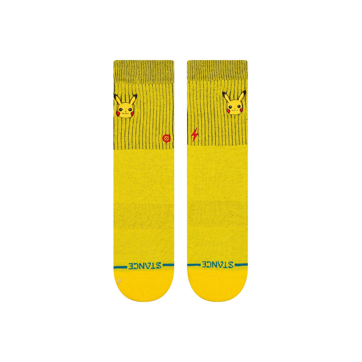 Stance X Pokemon Pikachu Kids Crew Socks - Yellow