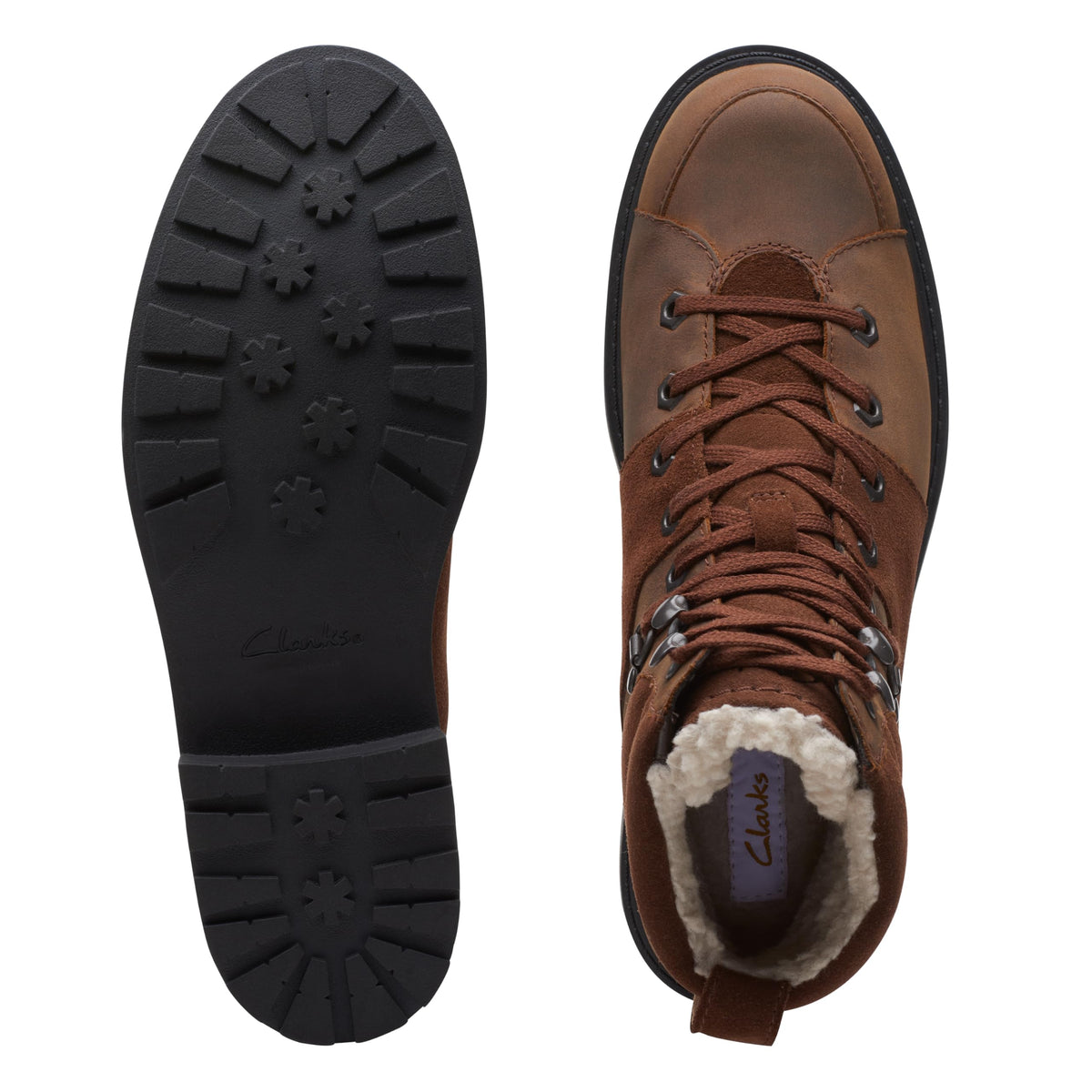 Clarks Orinoco2 Hike WP Women's Brown Wool-Lined Nubuck 26167569 — product view 5