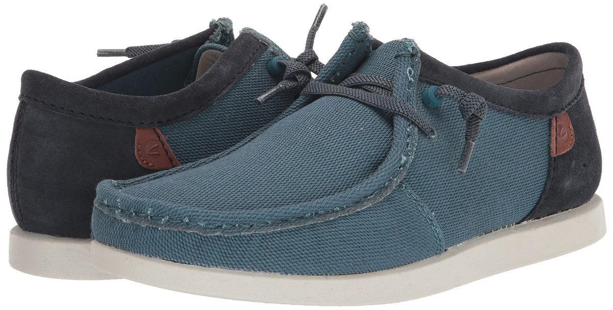 Clarks Shacrelite Moc Men's Teal Combination Leather 26165212 — product view 2