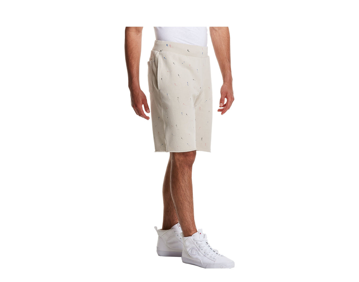 Champion C Life Reverse Weave Paint Splatter Men's Shorts — Pebblestone