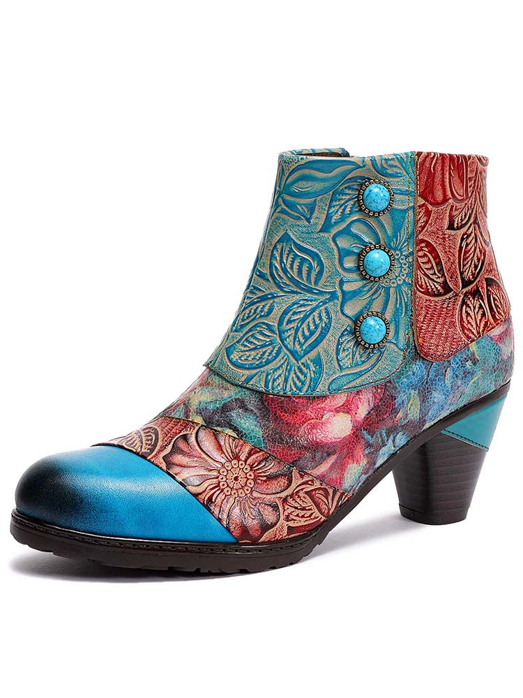 Leanna Vintage Handmade Ankle Boots – product view 1