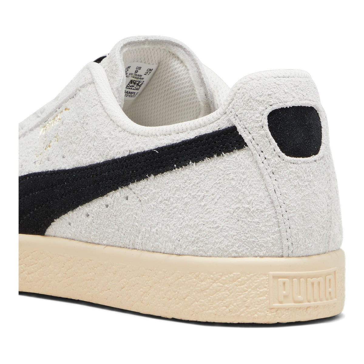 Puma Clyde Hairy Suede Men Sneakers Sedate Gray/Cashew – product view 6