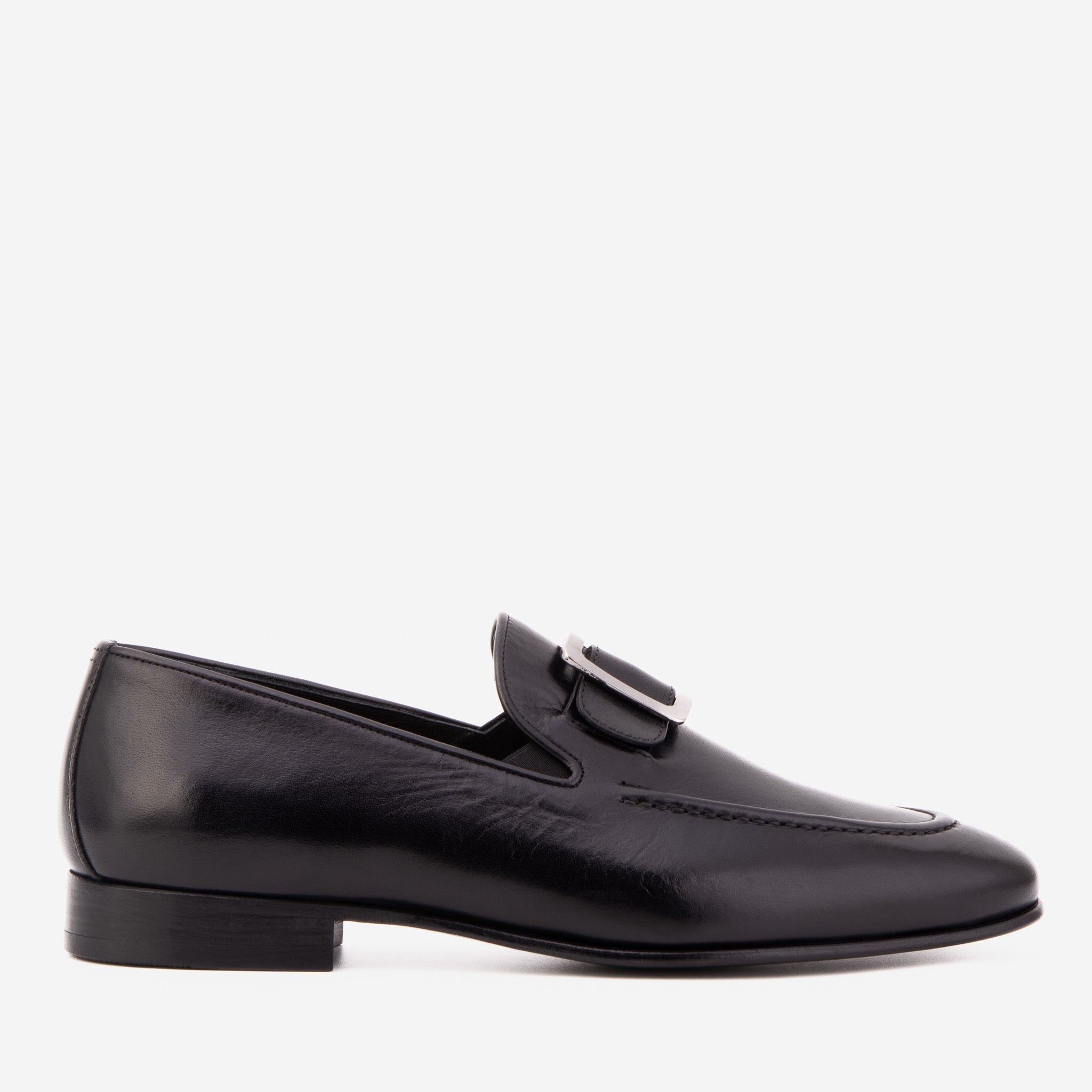 The Astoria Black Buffalo Leather Menβs Loafer