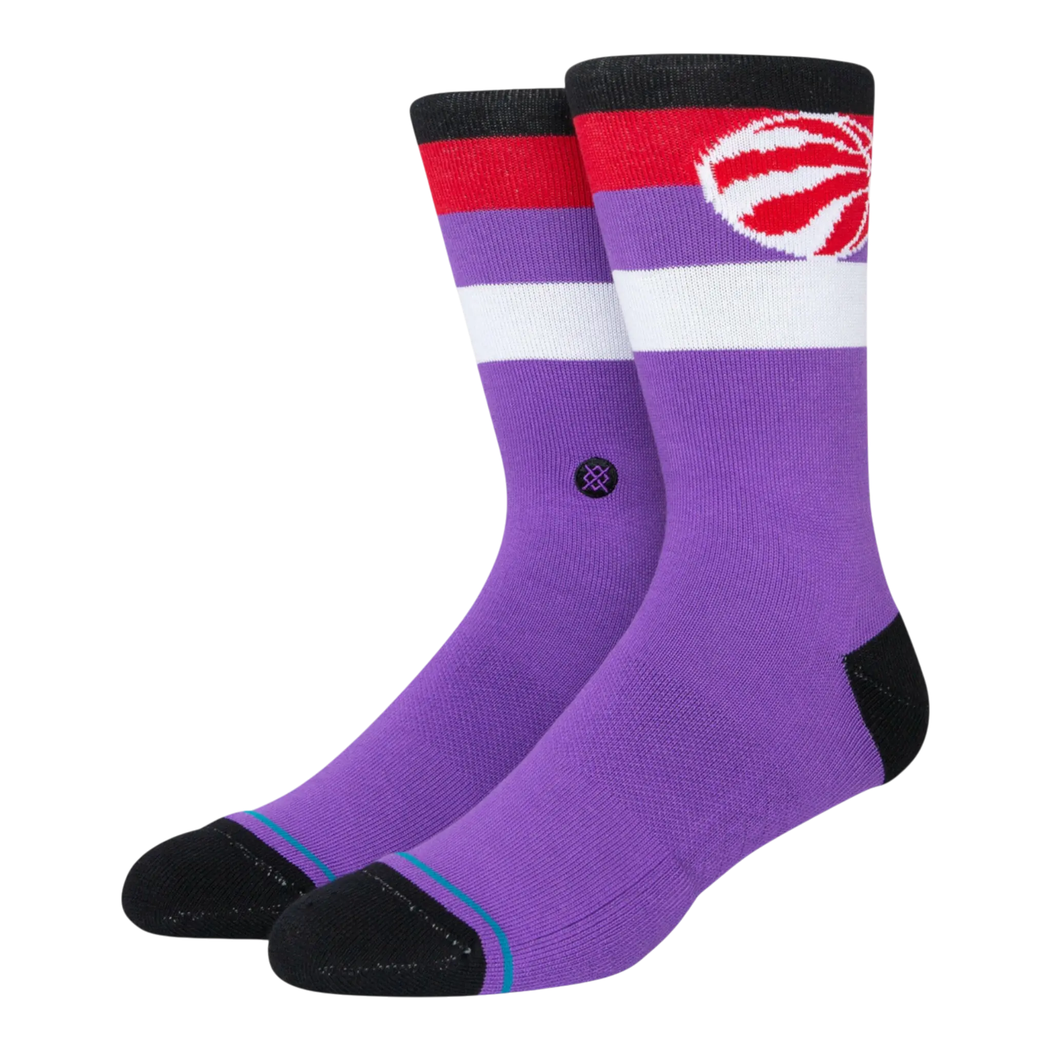 Stance Raptors ST Men's Crew Socks — Purple/Red