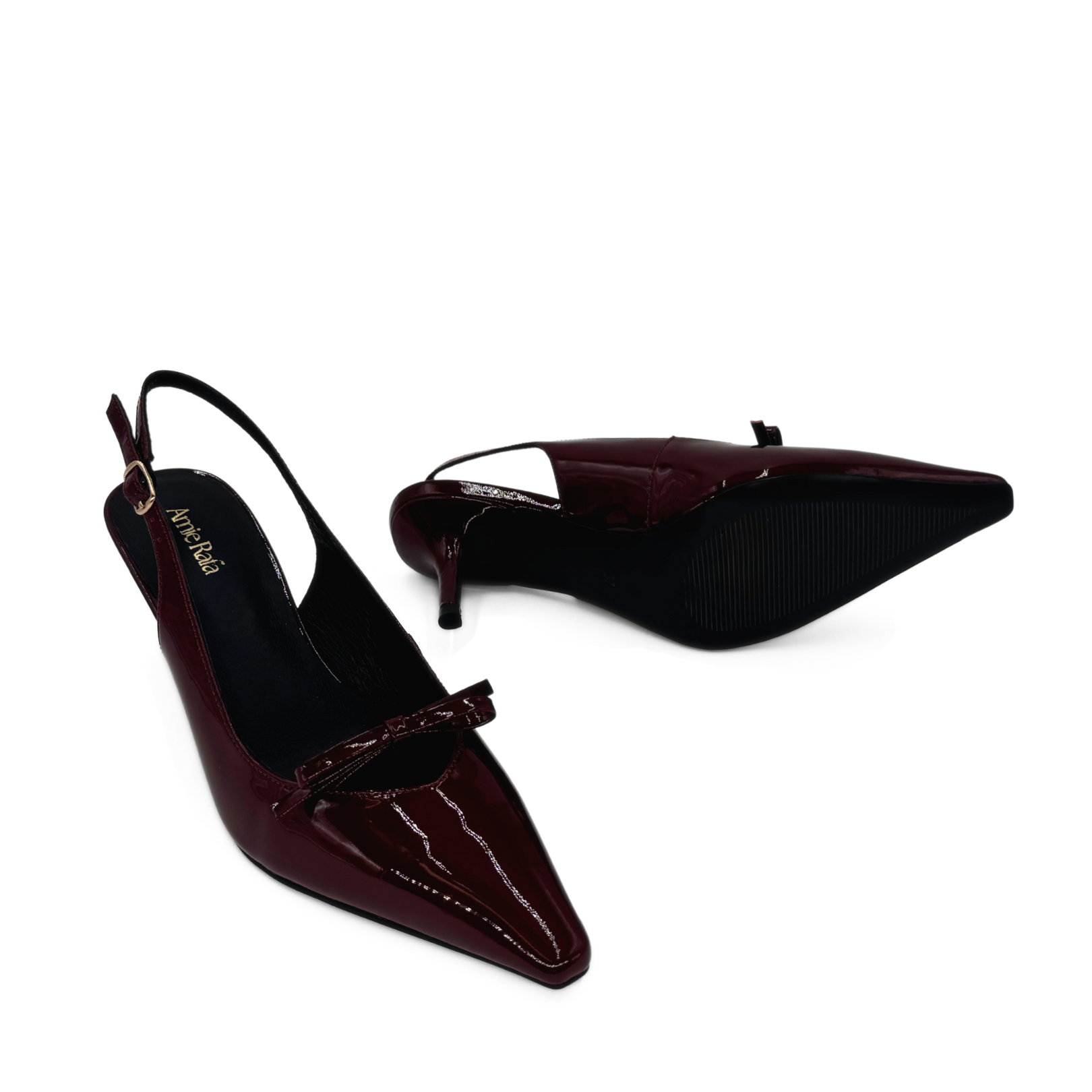 Georgia Pointy Toe Bow Heels