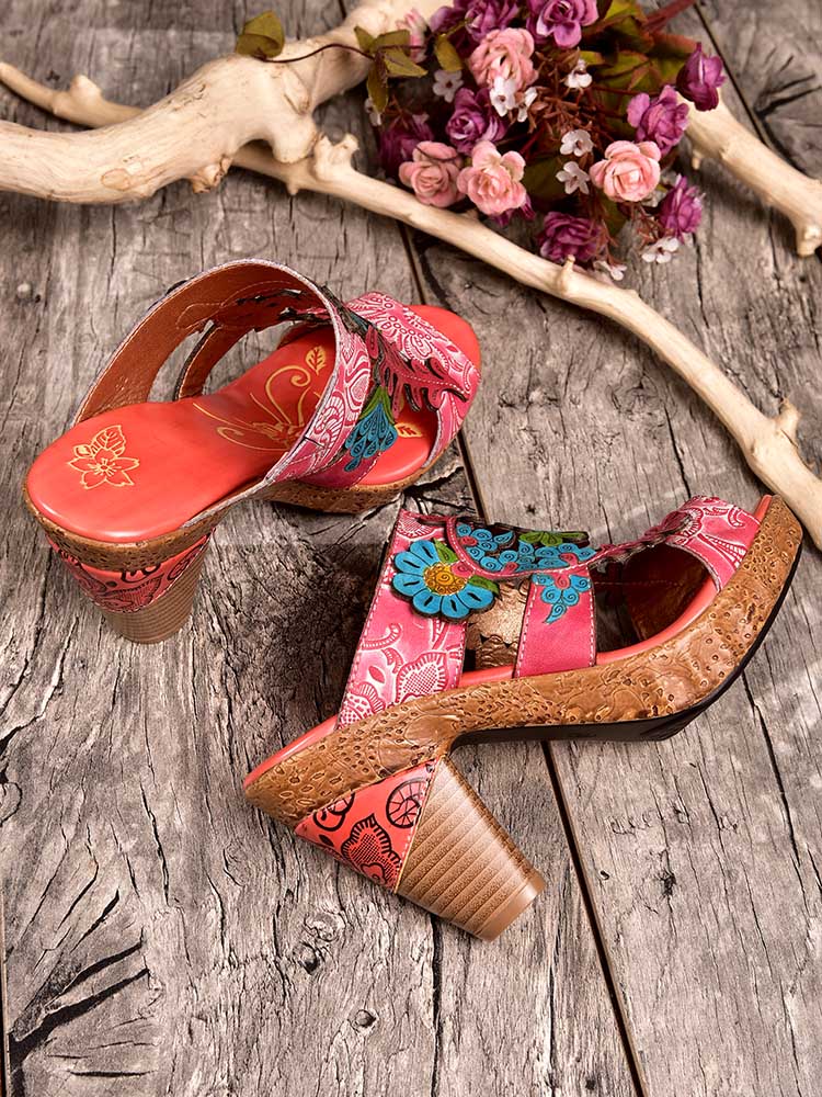 Addyson Fish Mouth Genuine Leather Sandals – product view 10