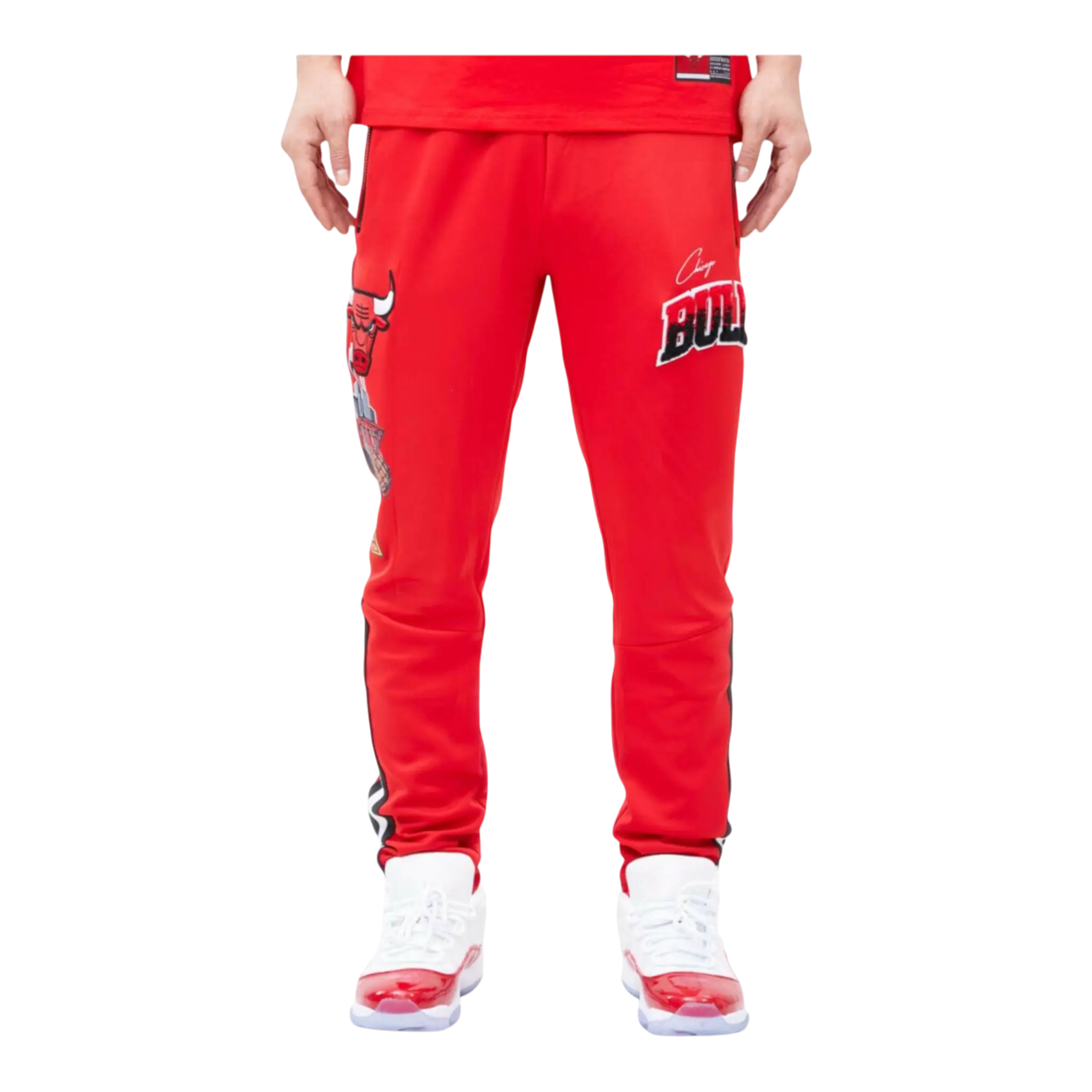 Pro Standard Chicago Bulls Home Town Men's Track Pants — Red