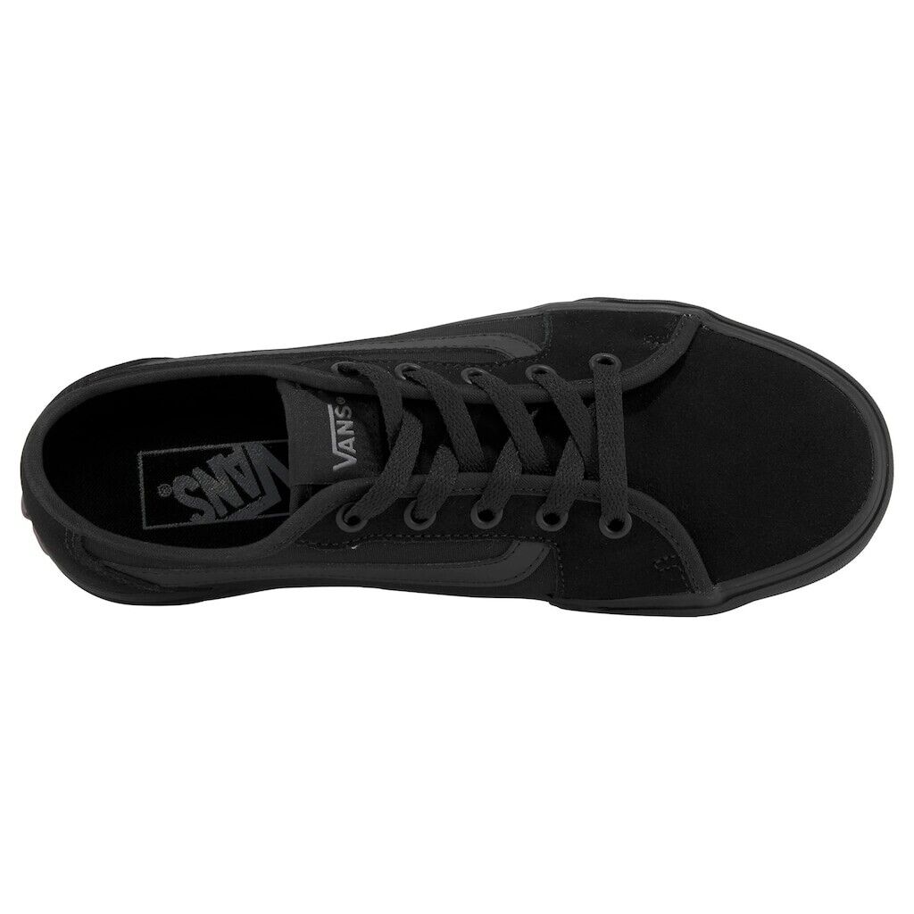 Vans Filmore Decon Women's Sneakers — Black Canvas Low-Top