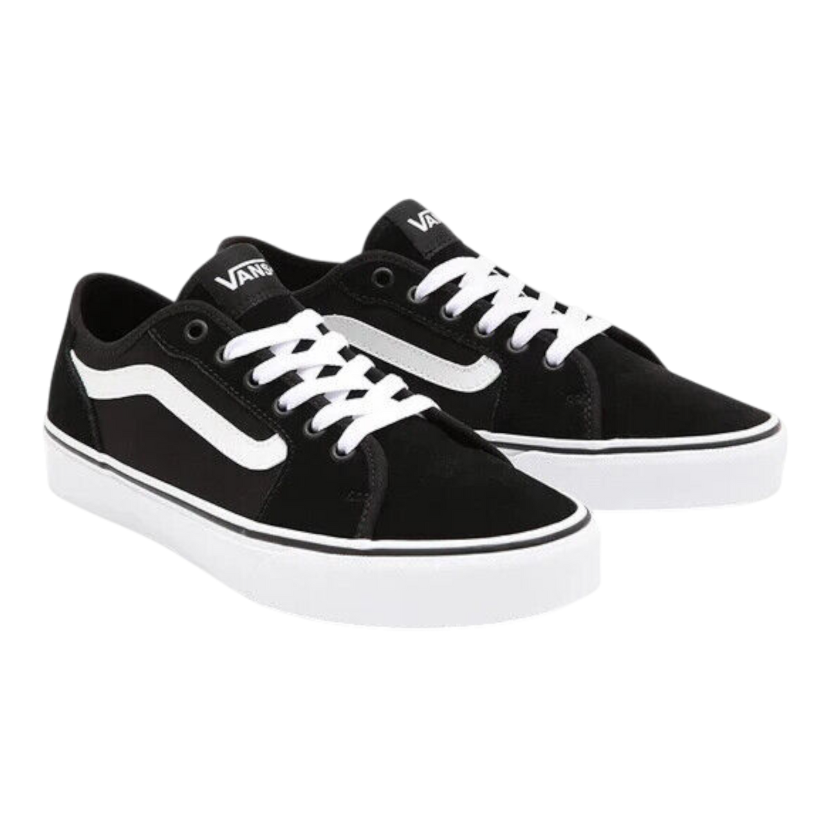 Vans Filmore Decon Men's Sneakers — Black/White Leather – product view 1