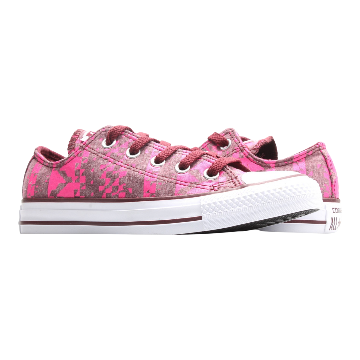 Converse Chuck Taylor All Star Ox Print Bordeau Women's Sneakers — Pink – product view 1