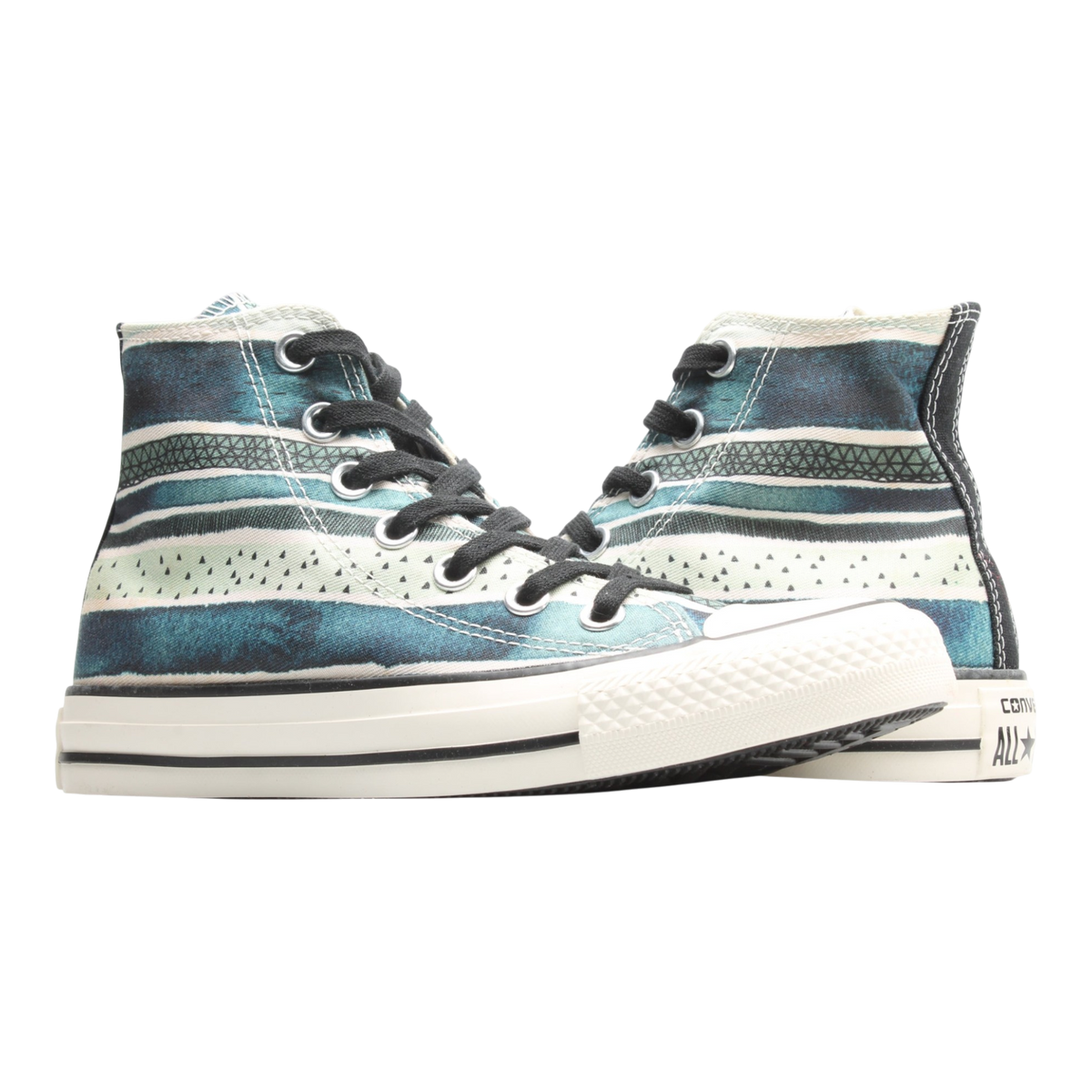 Converse Chuck Taylor All Star Hi Pop Stripes Women's Sneakers — Teal – product view 1