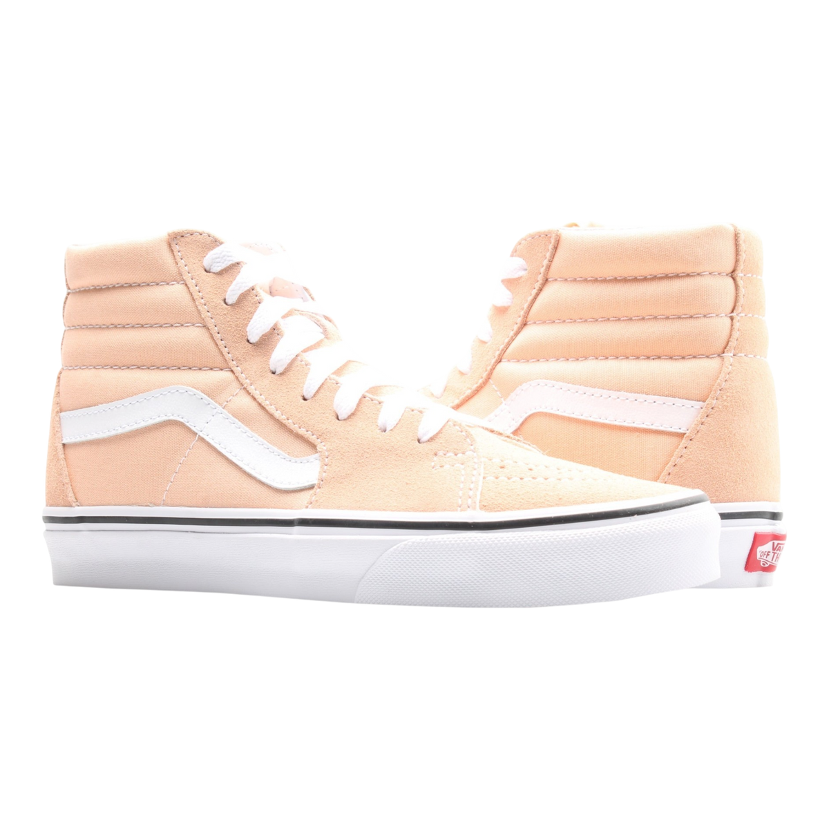 Vans Sk8 Hi Classic Bleached Apricot Sneakers — White High-Top – product view 1