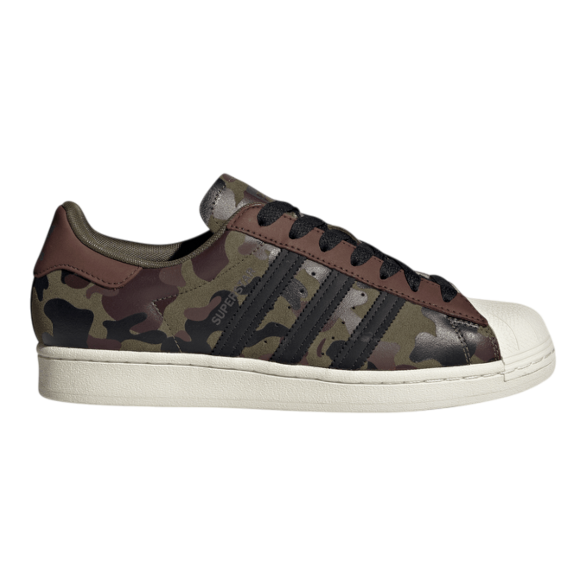 adidas Superstar Strata Men's Sneakers — Olive/Camo Suede – product view 1