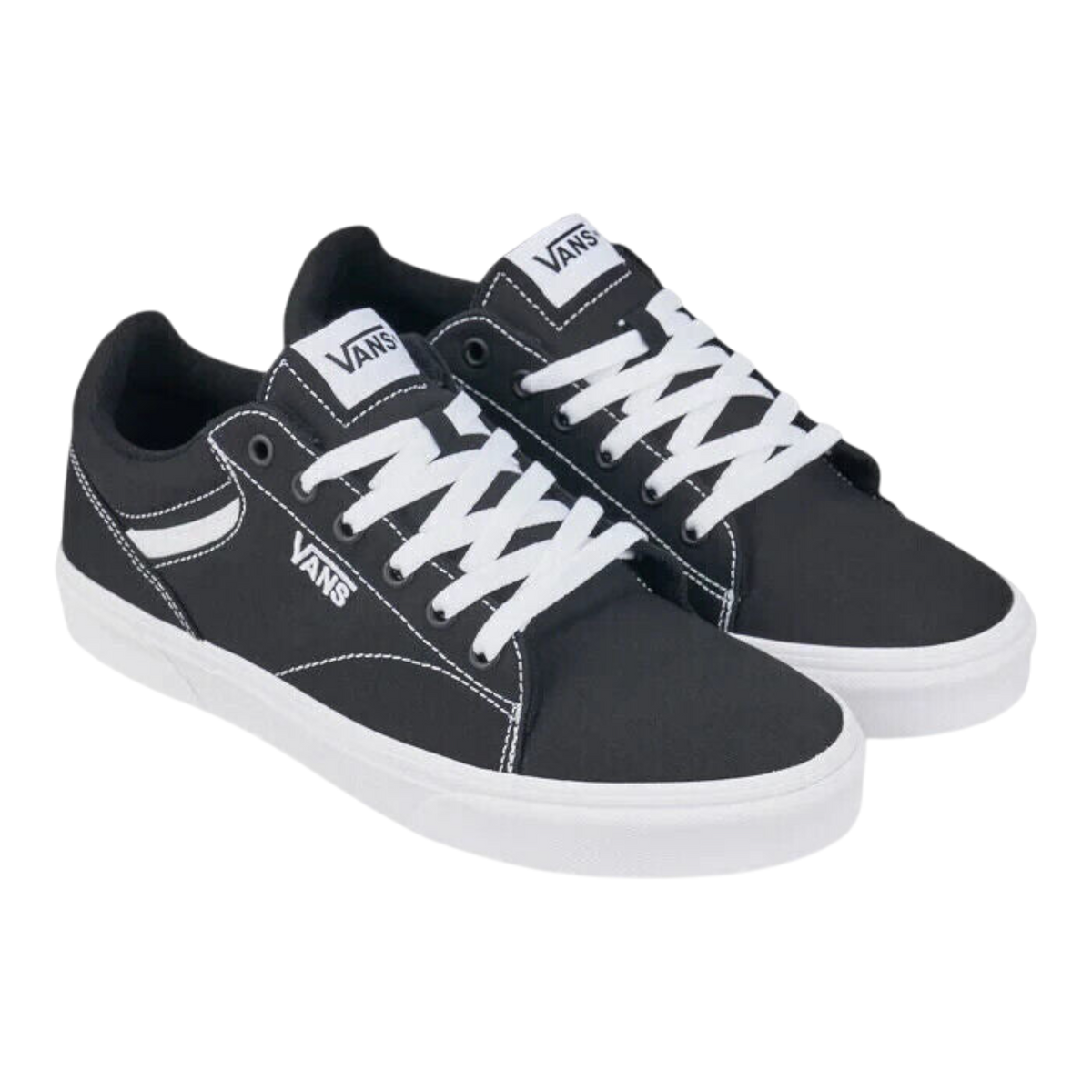 Vans Seldan Men's Sneakers — Black/White Canvas – product view 1