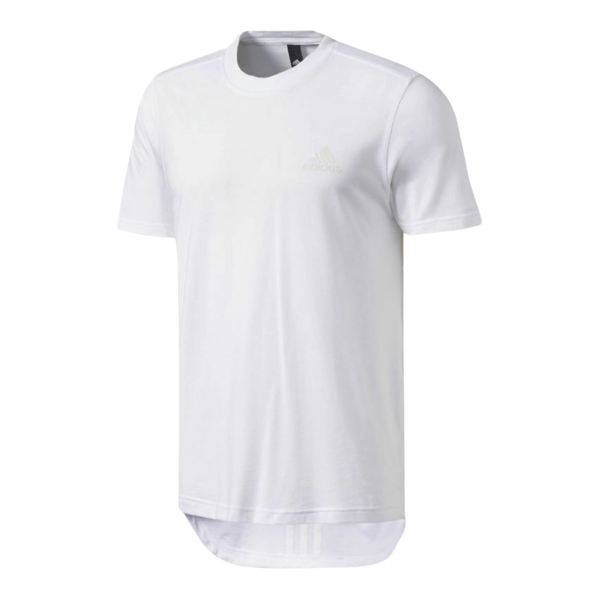adidas Essentials Droptail 3-Stripes Men's T-Shirt — White – product view 1