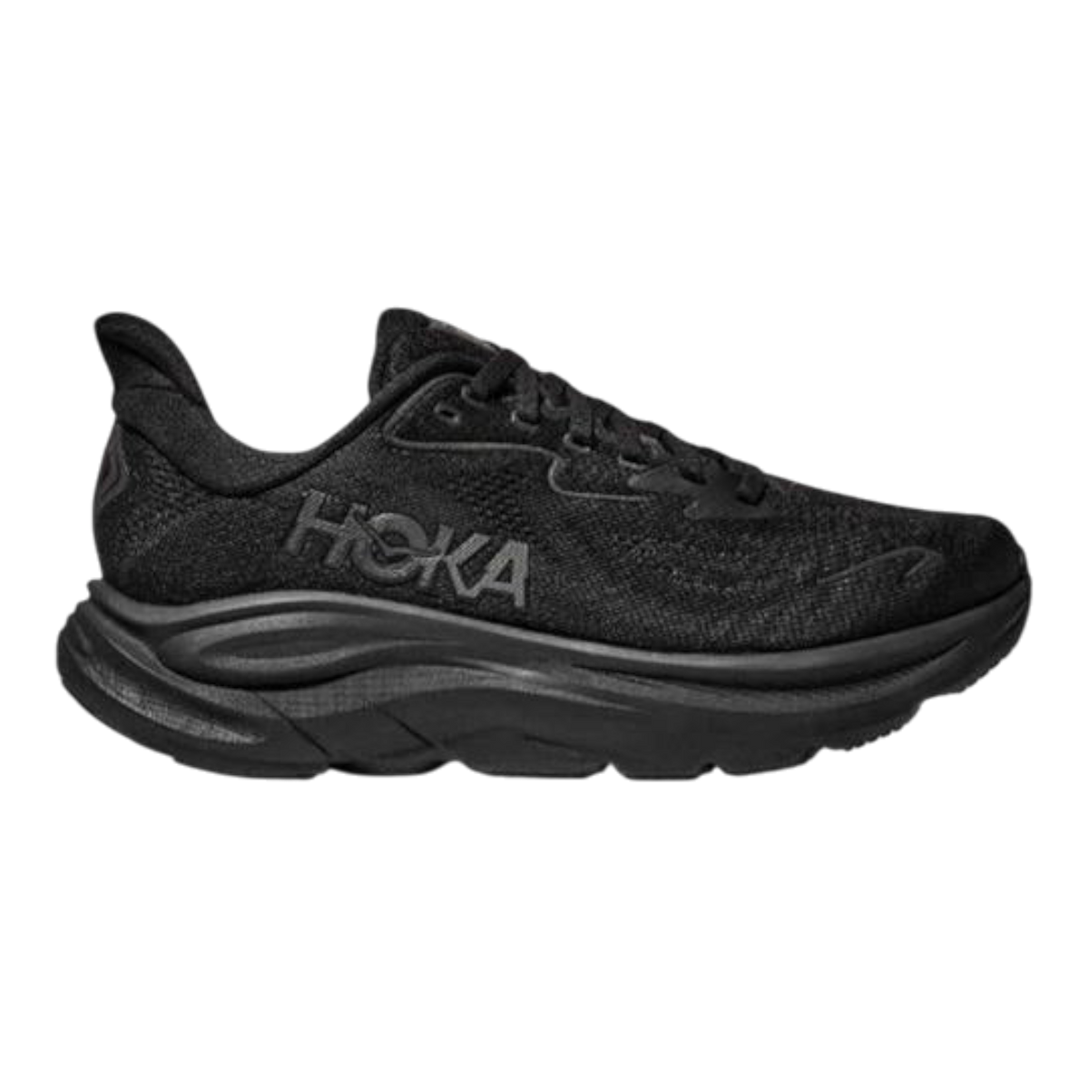 HOKA Clifton 10 Men's Running Shoes — Black/Black