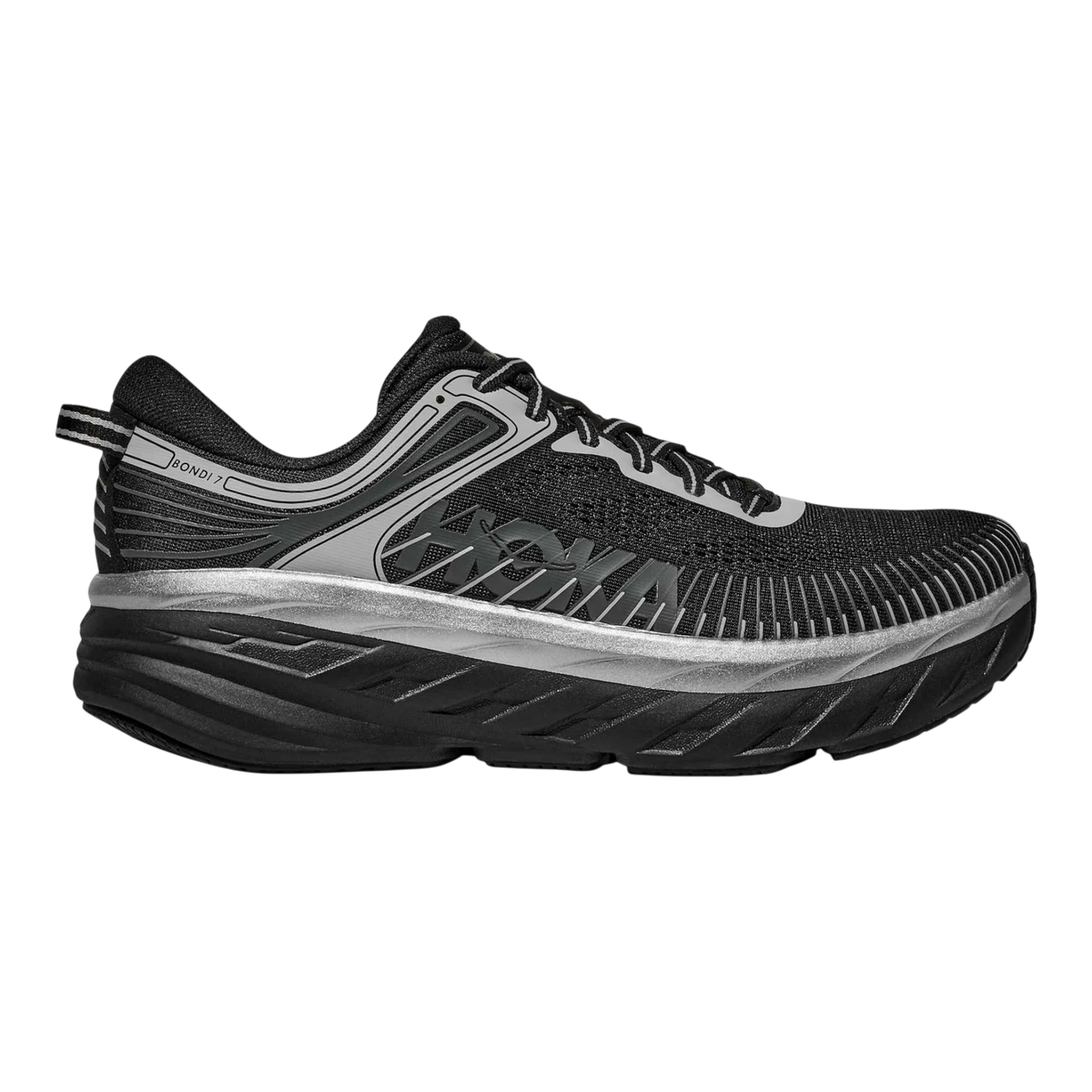 HOKA Bondi 7 Men's Running Shoes — Black/Stardust