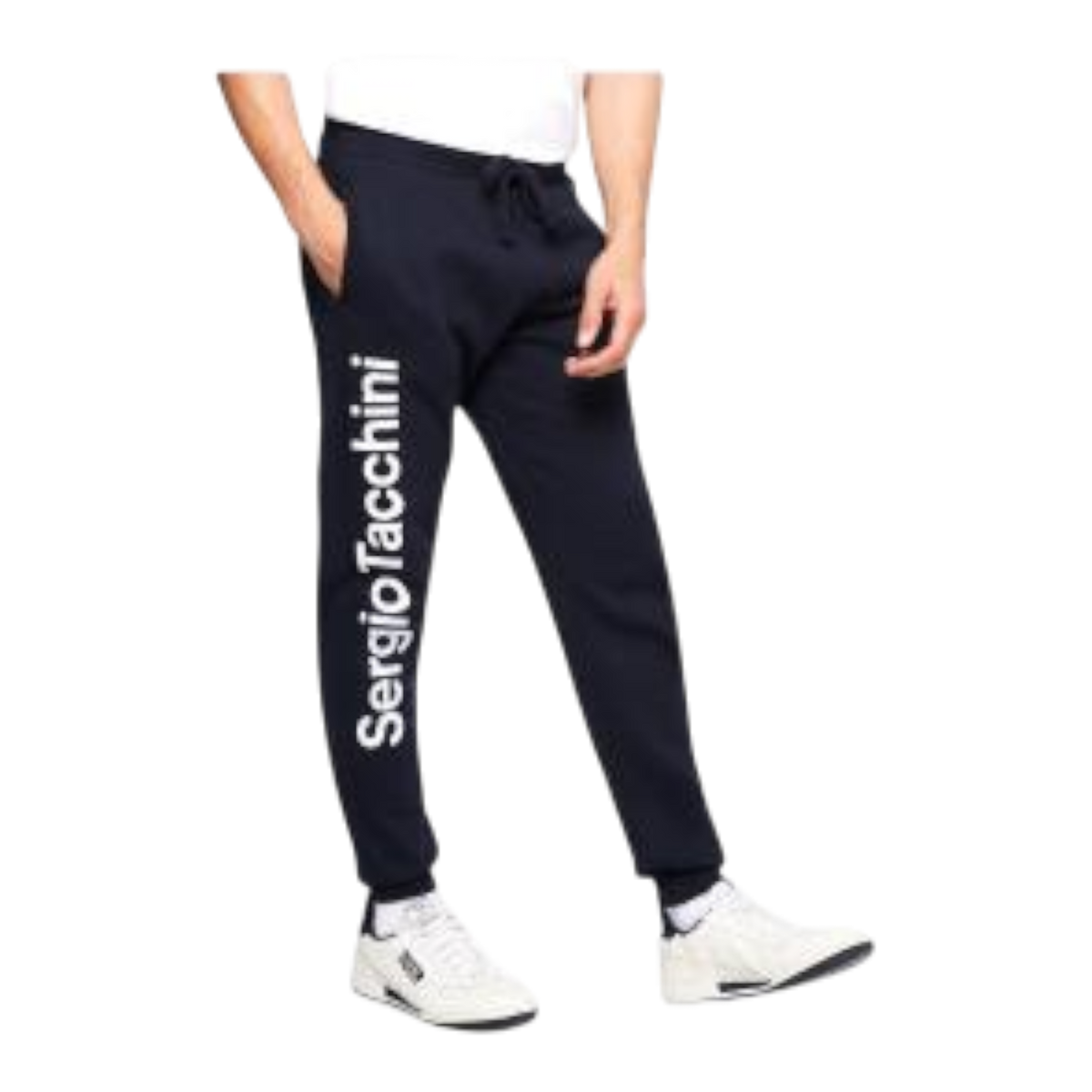Sergio Tacchini Nizard Men's Sweatpants β Navy/White Brushed Fleece