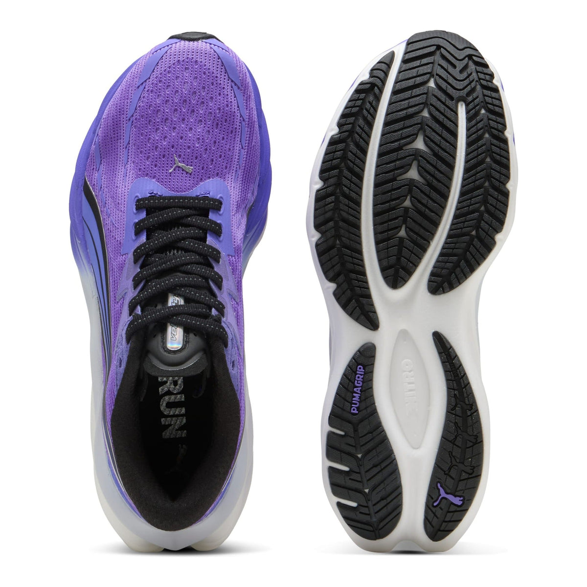 PUMA Velocity Nitro 4 Women's Running Shoes — Dark Amethyst/PUMA Black