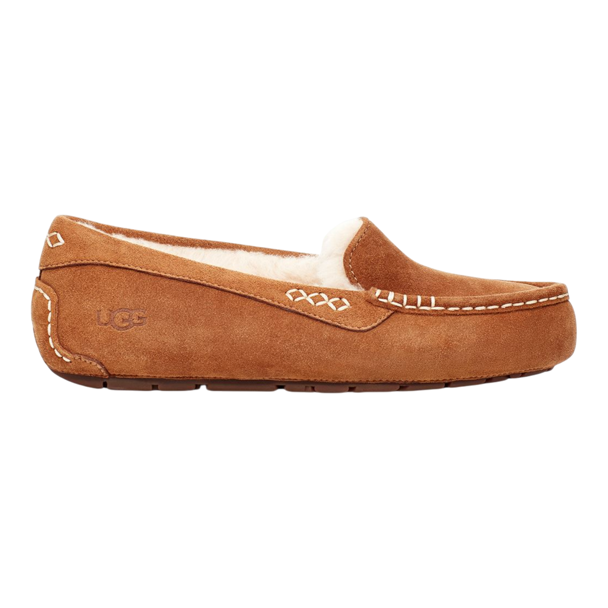 UGG Ansley Wide Womens Slippers β Chestnut Suede