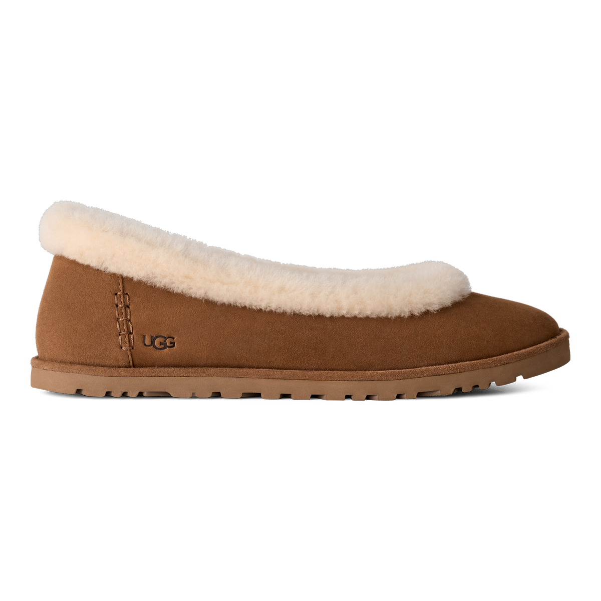 UGG Zora Ballet Womens Flats β Chestnut Suede