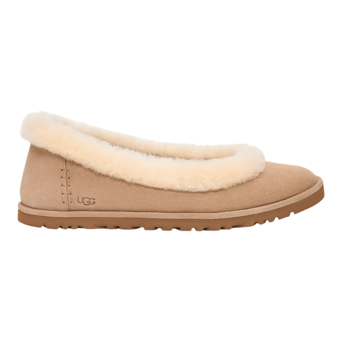UGG Zora Ballet Womens Flats β Sand Suede