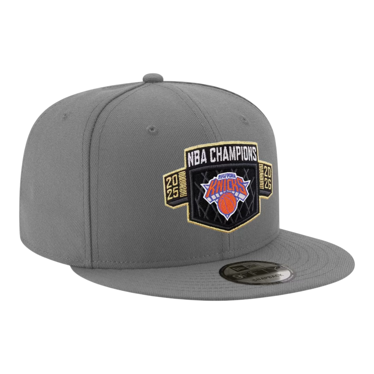 New Era New York Knicks 2026 NBA Finals Champions Replica 9FIFTY Mens Snapback Hat โ Gray
