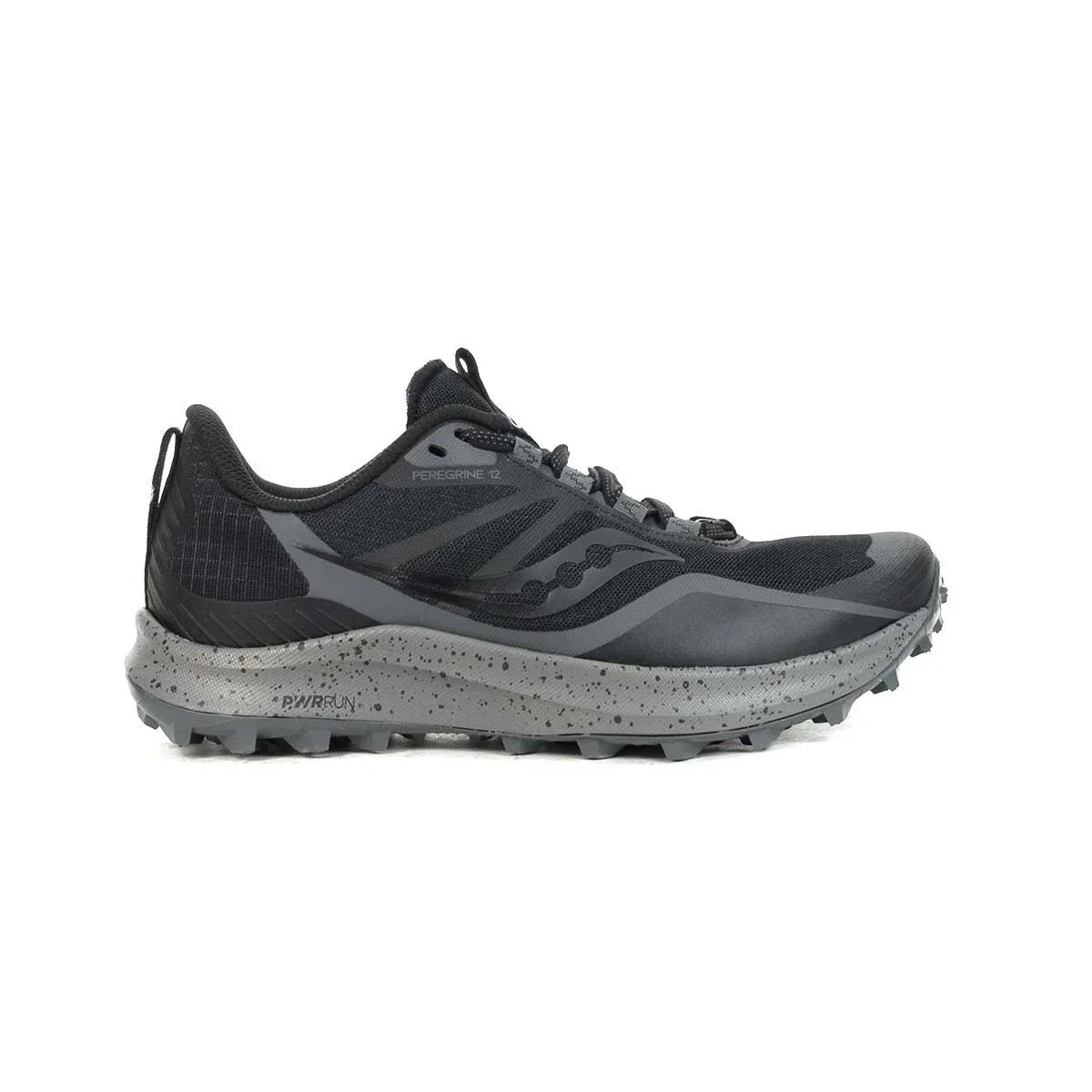 Saucony Peregrine 12 Women's Sneakers — Black/Charcoal Running