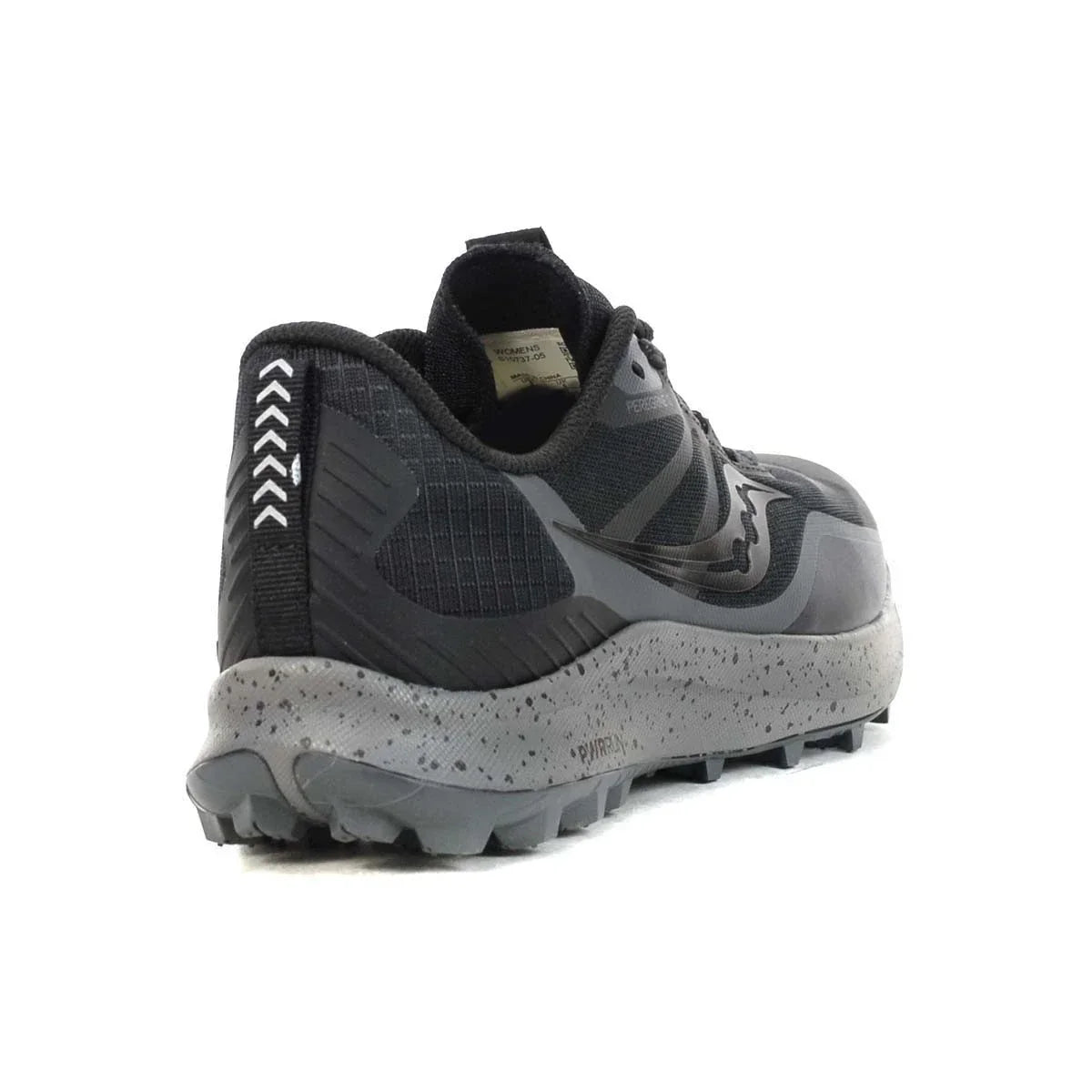Saucony Peregrine 12 Women's Sneakers — Black/Charcoal Running