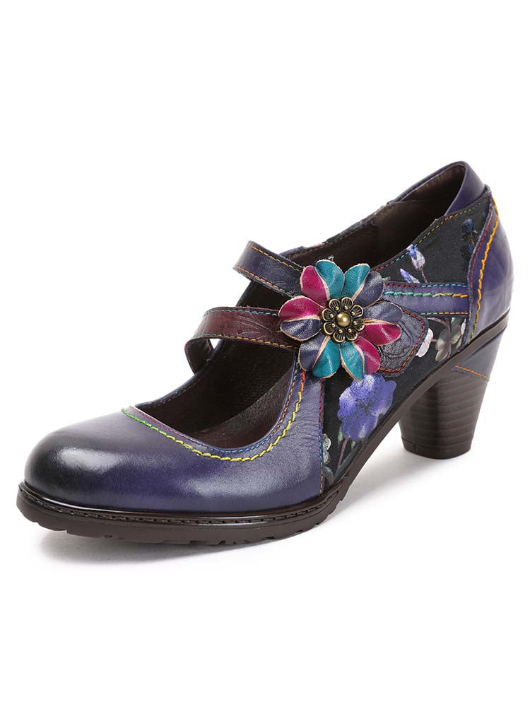 Veda Hand Embossed Leather Shoes – product view 24