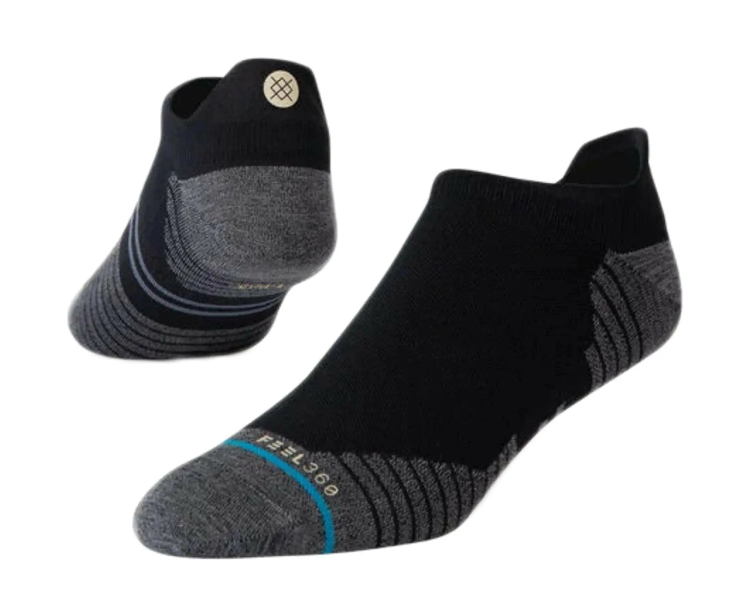 Stance Run Light Tab ST Men's Ankle Socks — Black