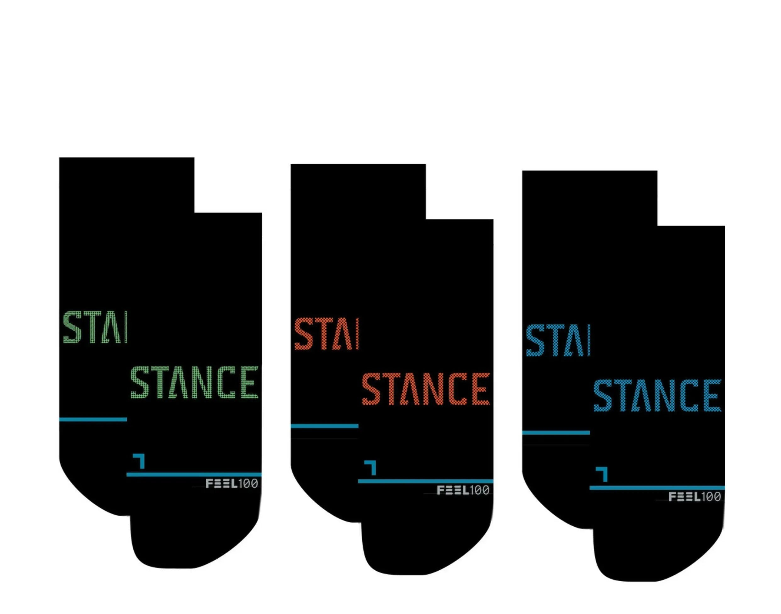Stance Prime Tab Ankle Socks 3-Pack Volt/Black