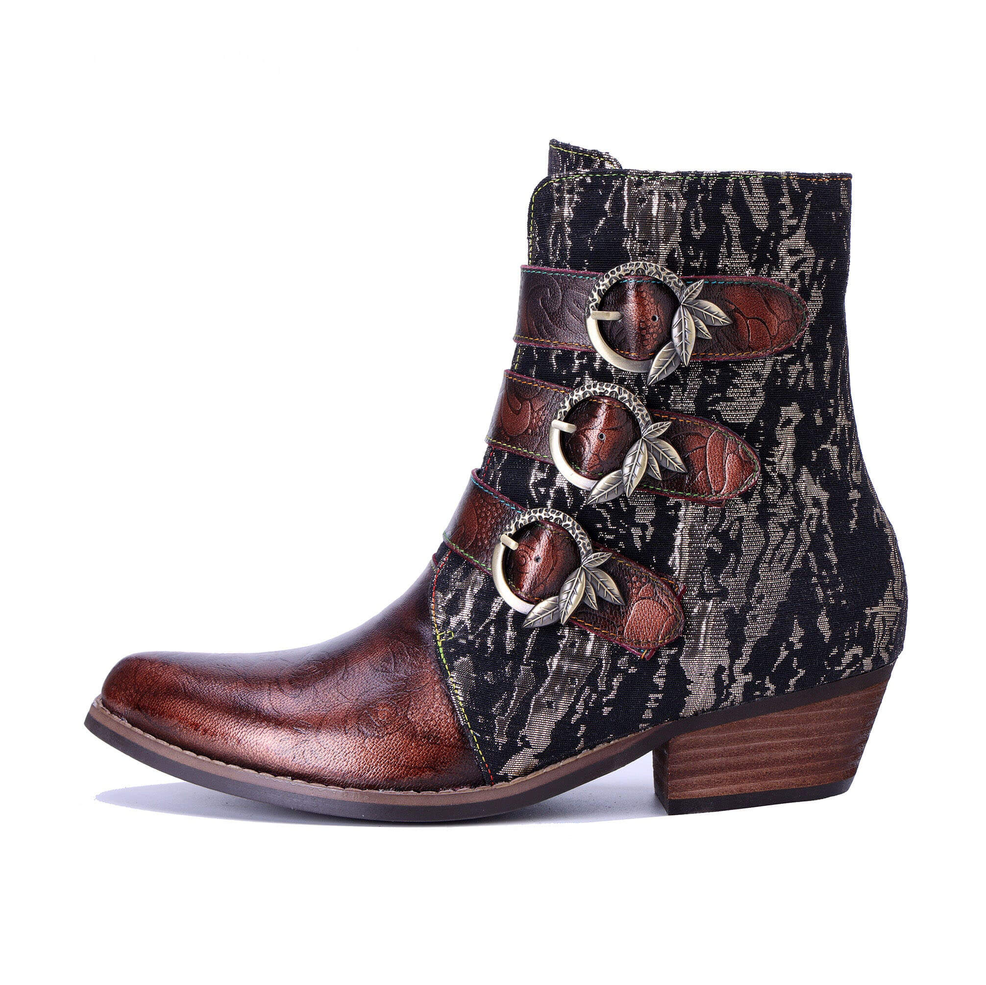 Colorstepshoes Straps Rebel Ankle Boots
