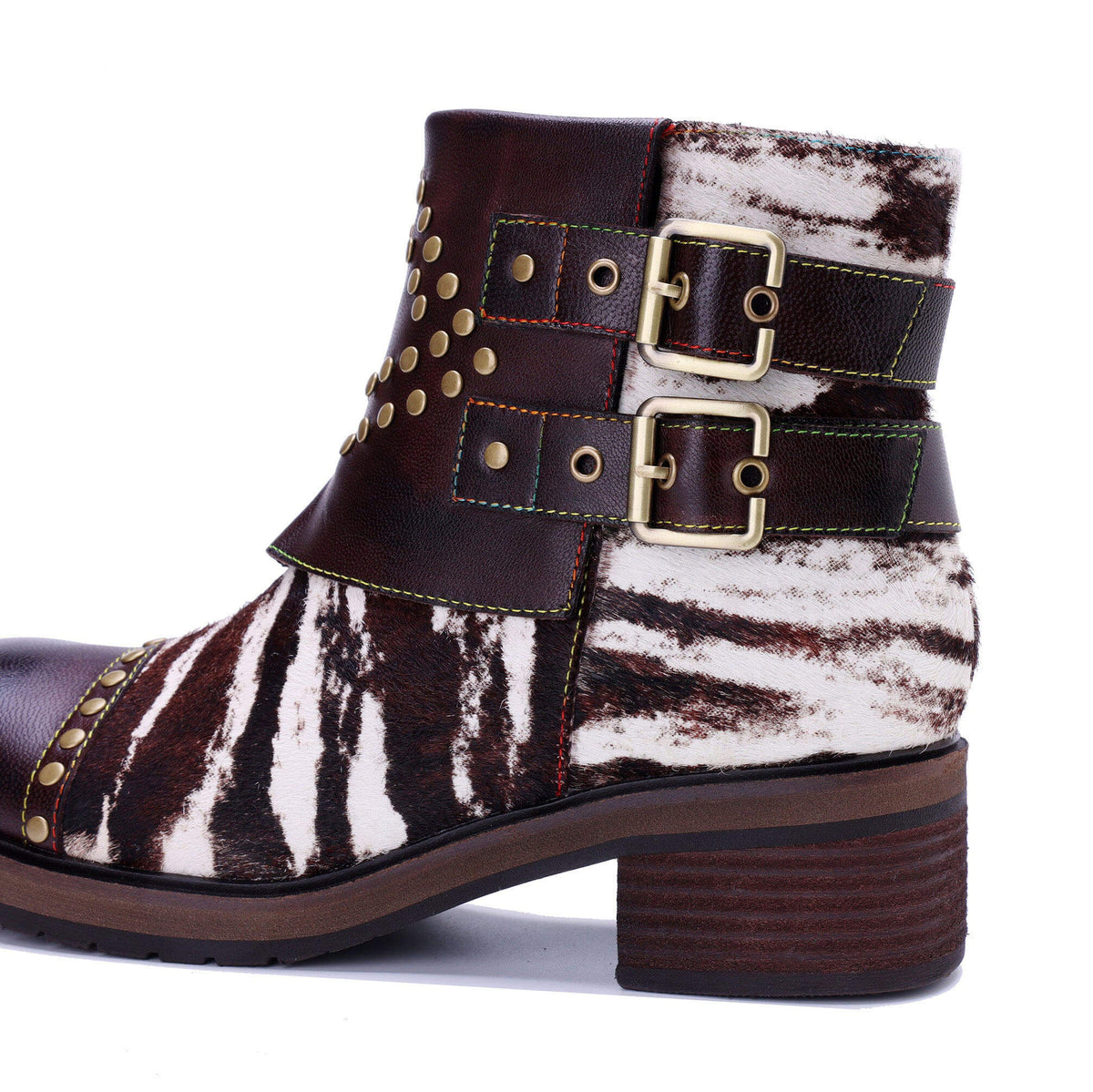Colorstepshoes Wild Zebra Flat Ankle Boots – product view 8