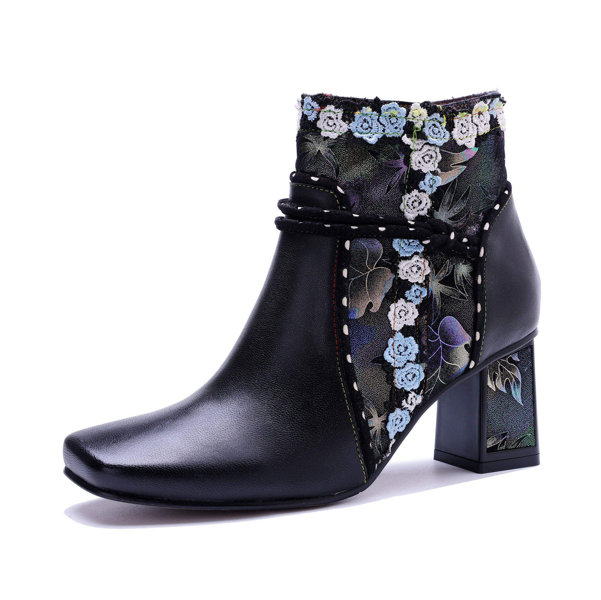 Colorstepshoes Midnight Bloom Ankle Boots – product view 6