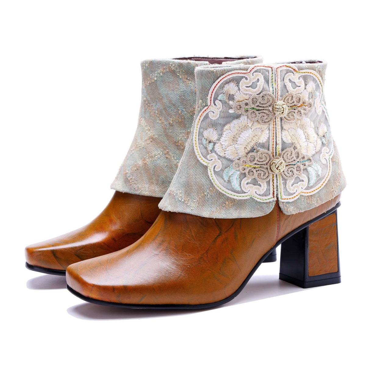 Colorstepshoes Unique Collar Ankle Boots – product view 1